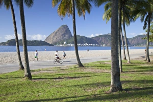 Brazilian Prints: Flamengo Beach and Sugarloaf Mountain, Rio de Janeiro, Brazil