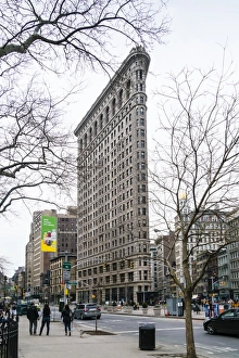 Sidewalk Prints: Flatiron Building, Madison Square, New York City, United States of America, North America