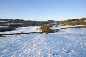 Fleet Valley National Scenic Area in winter snow, Dumfries and Galloway, Scotland, United Kingdom, Europe
