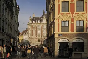 Lille Prints: Flemish buildings, Grand Place (Place du General de Gaulle), Lille, Flanders