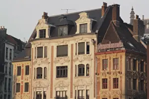 Lille Prints: Flemish houses, Grand Place (Place du General de Gaulle), Lille, Flanders