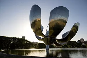 Floalis Genetrica sculpture in UN Plaza, Recoleta, Buenos Aires, Argentina, South America