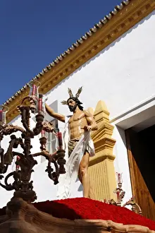 Holy Week Prints: Float of resurrected Jesus, Easter Sunday procession at the end of Semana Santa