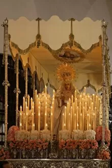 Images Dated 23rd March 2008: Float of the Virgin Mary, Easter Sunday procession at the end of Semana Santa (Holy Week)