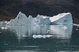 Breathtaking Views Prints: Floating iceberg near the Eqi glacier