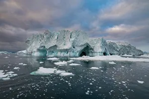 Rugged Terrain Prints: Floating icebergs, Ilulissat Icefjord