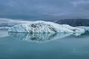 Seasonal Changes Prints: Floating icebergs in the Nuuk Icefjord, Western Greenland, Denmark, Polar Regions