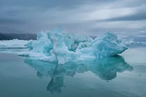 Glaciers Prints: Floating icebergs in the Nuuk Icefjord, Western Greenland, Denmark, Polar Regions