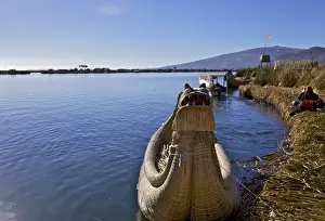 Canoe Prints: Floating islands of the Uros people