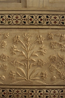 Mughal Prints: Detail of floral frieze