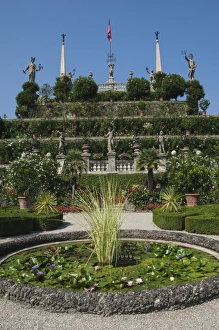 Nymphaeaceae Prints: Floral terraces, Isola Bella, Lake Maggiore, Stresa, Borromean Islands, Italian Lakes
