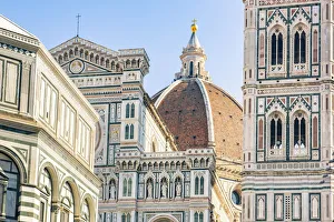 Domes Prints: Florence Cathedral, Piazza del Duomo, Tuscany, Italy