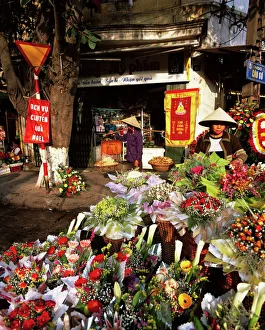 Stall Prints: Flower market stalls