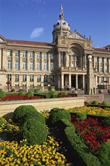 Council House Prints: Flowerbeds in front of the Council House, Victoria Square, city centre