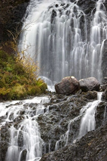 Flowerdale Falls, a waterfall near the village of Gairloch, Torridon, Scotland