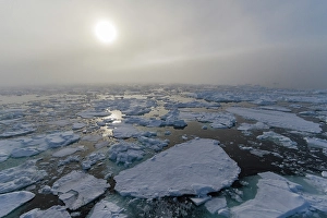 Stillness Prints: Fog and a fogbow in Palanderbutka, Nordaustlandet, in the Svalbard Archipelago, Norway