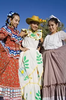 Folkloric dancers, Tucson Rodeo Parade, Tucson, Arizona, United States of America