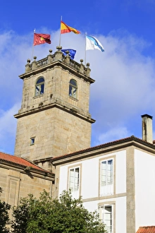 Galicia Prints: Fonseca Palace on Praza de Fonseca, Santiago de Compostela, Galicia, Spain, Europe