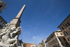 Images Dated 29th October 2009: Fontana dei Fiumi, Piazza Navona, Rome, Lazio, Italy, Europe