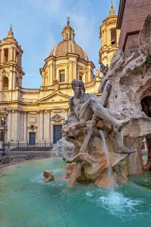 Flowing Gallery: Fontana dei Quattro Fiumi (Fountain of the Four Rivers), River God Ganges, Piazza Navona