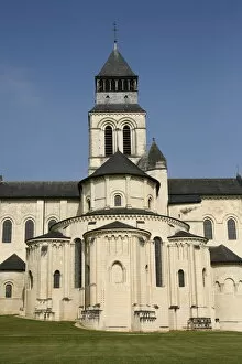 Images Dated 10th February 2000: Fontevraud Abbey church, Fontevraud, Maine-et-Loire, France, Europe