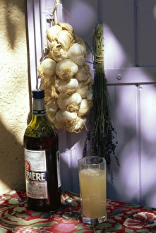 Glasses Prints: Food and drink, St. Remy de provence, Bouches du Rhone, France
