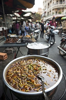 Food market, Phnom Penh, Cambodia, Indochina, Southeast Asia, Asia