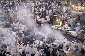 Readying Prints: Food stalls in the Jemaa El Fna (Djemaa El Fna)