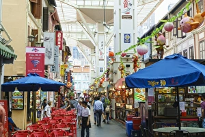 Chinatown Prints: Food Street in Chinatown, Singapore, Southeast Asia, Asia