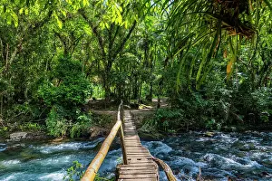 Footbridge Prints: Footbridge over the Batari River