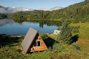 Chalet Prints: US Forest Service cabin, Shrode Lake