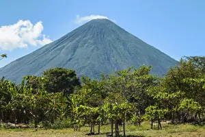 Lake Nicaragua Prints: The forested side of the 1610m active Volcan Concepcion seen from the east of the island