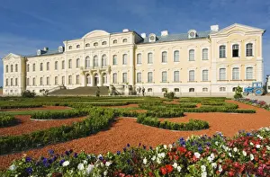 Formal Prints: Formal gardens and Baroque style Rundales Palace (Rundales Pils)