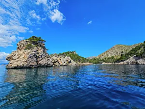 Boat Trip Prints: Formentor Peninsula, Mallorca, Balearic islands, Spain, Mediterranean, Europe