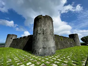 Fortifications Prints: Fort Belgica stands as a reminder of the nutmeg trade and military history on Banda Neira island in the Moluccas