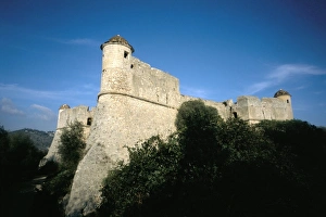 Pleasant Prints: Fort dating from the 16th century, Mont Alban, near Nice, Alpes-Maritimes