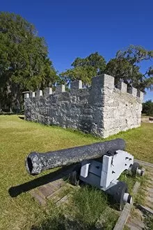 Images Dated 7th November 2008: Fort Fredrica National Monument, St. Simons Island, Georgia, United States of America