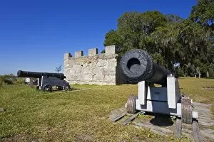 Images Dated 7th November 2008: Fort Fredrica National Monument, St. Simons Island, Georgia, United States of America