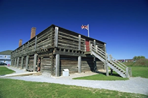 Restored Prints: Fort George, a restored British fort dating from 1797, near Niagara-on-the-Lake