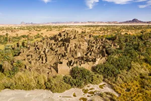 Deserts Prints: Fort of Pacot (Fort Djado), Djado plateau, Tenere Desert, Sahara, Niger, Africa