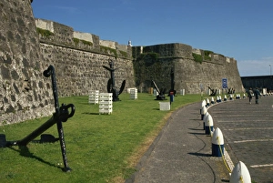 Ramparts Prints: Fortifications, Ponta Delgada, Sao Miguel island, Azores, Portugal, Europe