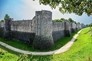 Towers Prints: Fortifications of Provins, France show historical structure and design from a UNESCO heritage site