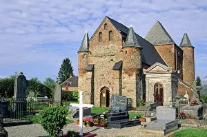 Burial Prints: Fortified church Saint-Nicolas of Englancourt in the Thierache region