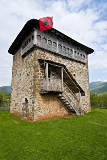 Fortified tower near Bayram Curri, Albania, Europe