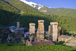 The fortified village of Ushguli, Svanetia, UNESCO World Heritage Site