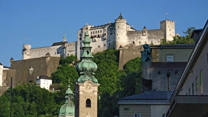 Austrian Culture Prints: Fortress Hohensalzburg, Salzburg, Austria, Europe