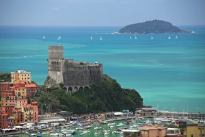 The fortress of Lerici, coast of Liguria, Italy, Europe