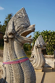 Lampang Prints: Fortress monastery of Wat Phra That Lampang Luang, Lampang, Thailand, Southeast Asia, Asia