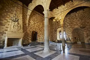 Fortress and Palace of the Grand Masters, UNESCO World Heritage Site, Rhodes City, Rhodes, Dodecanese, Greek Islands, Greece, Europe