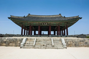 Korean Prints: The fortress of Suwon, UNESCO World Heritage Site, Suwon, South Korea, Asia